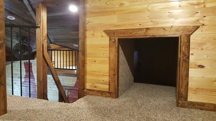 View of sleeping loft