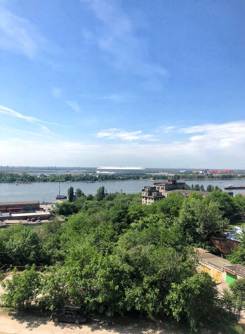 View from the balcony to Rostov-Arena
