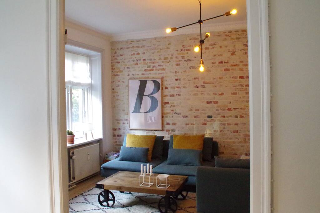 View from dining room to living room