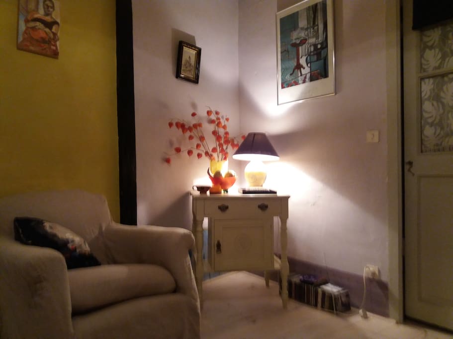 The first floor sitting room of an evening