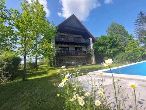 Villa Krka With Pool - riverside near Ljubljana