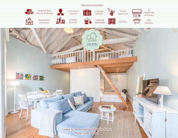 Central Loft with AC and Garden