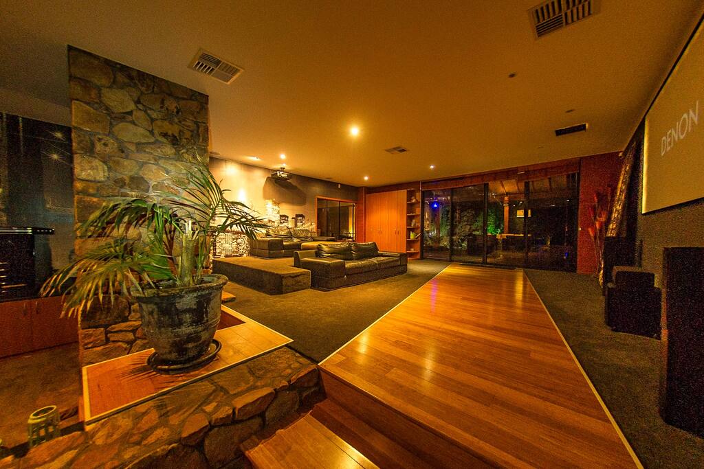 Theatre and lounge area
