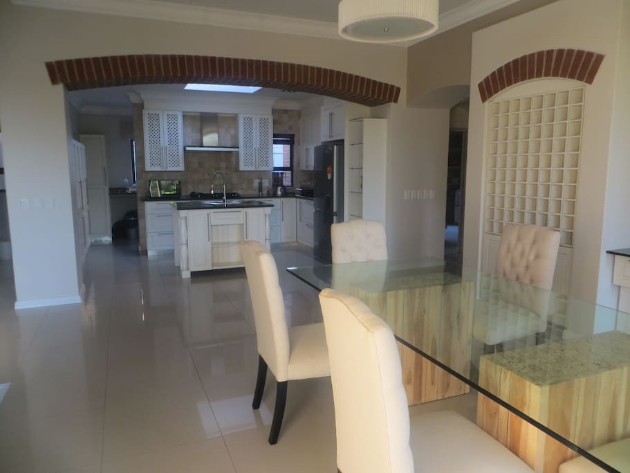 Dining and kitchen