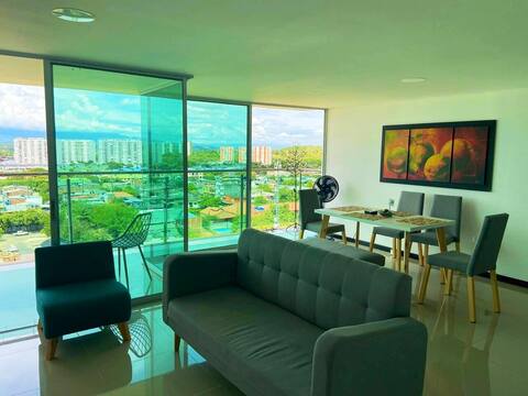 New luxurious apartment, beautiful view, complete