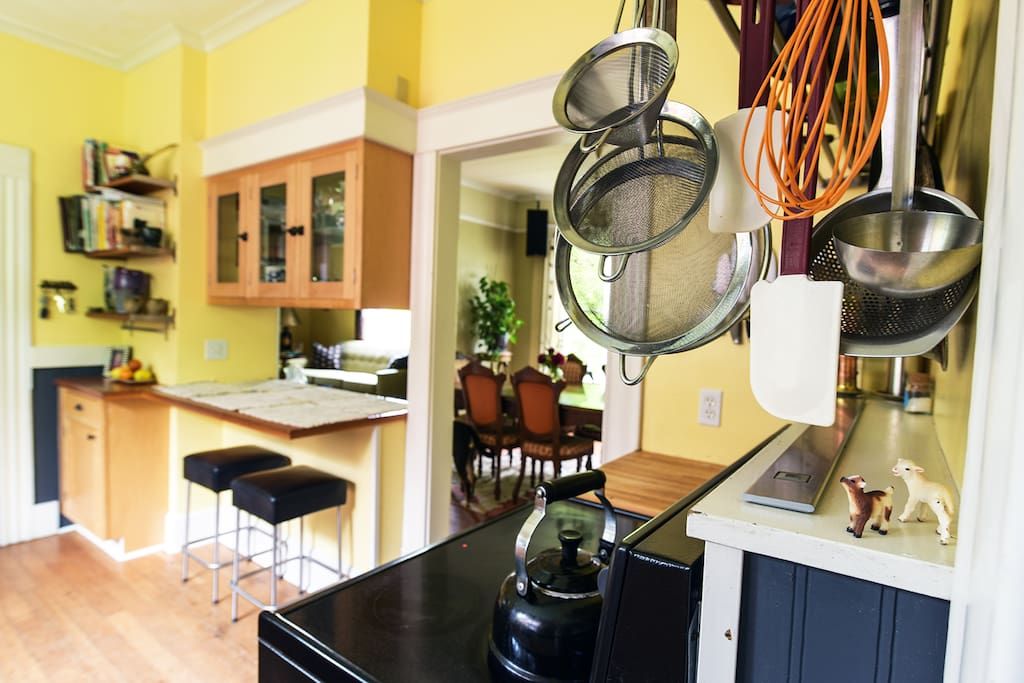 kitchen and dining room