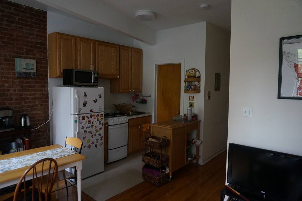 Kitchen (bathroom door on the back)