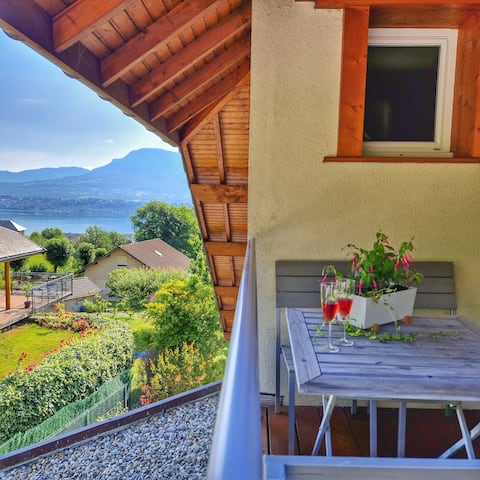 Popular Airbnb listing: La Dent du Chat: Sophie's pearls: in Le Bourget Du Lac