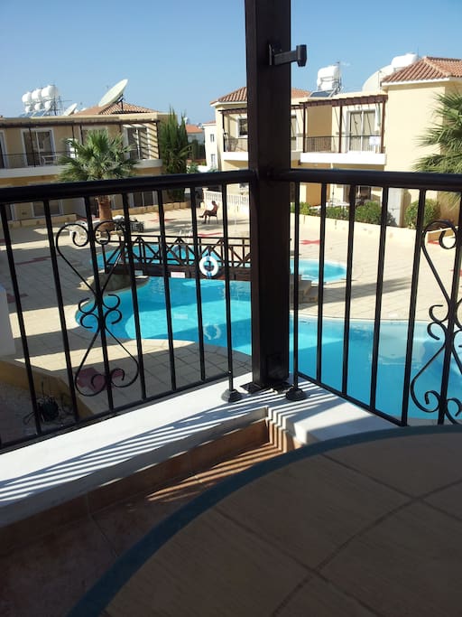 The pool from the balcony
