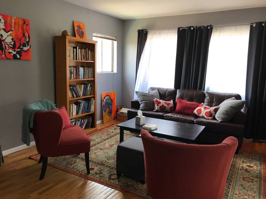 Comfy, breezy, shared space - living room