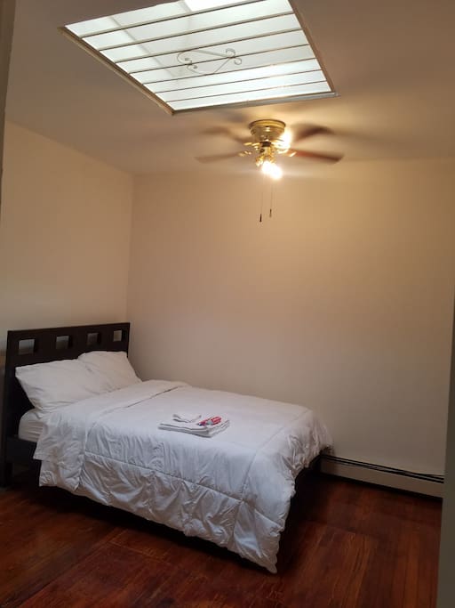 Double comfortable bed ready for guest
