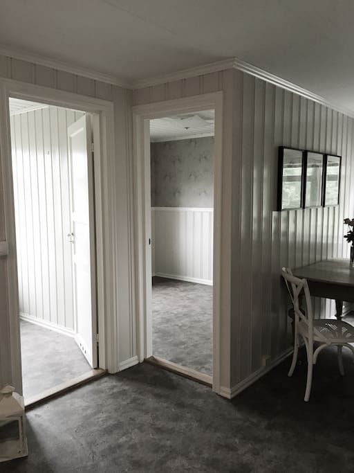Doors int o each room.