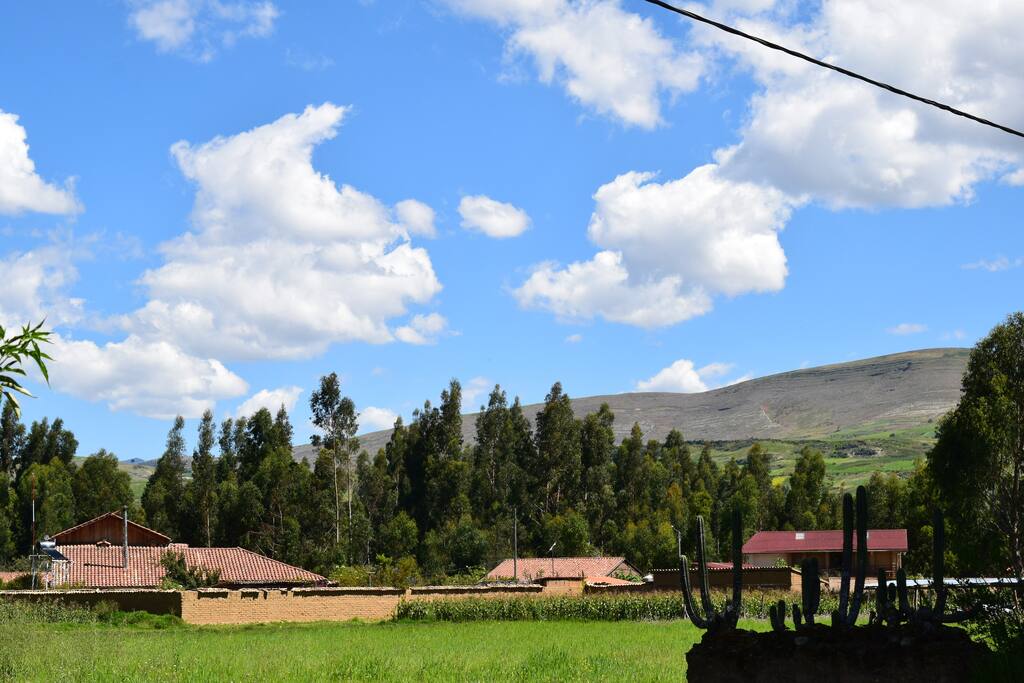 View of the House/Hostal from the Incoming Lane