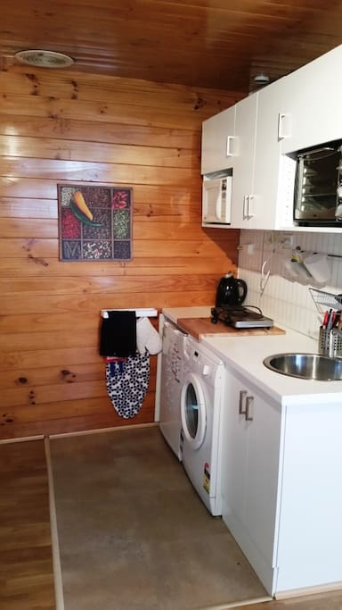 Kitchen with washing machine
