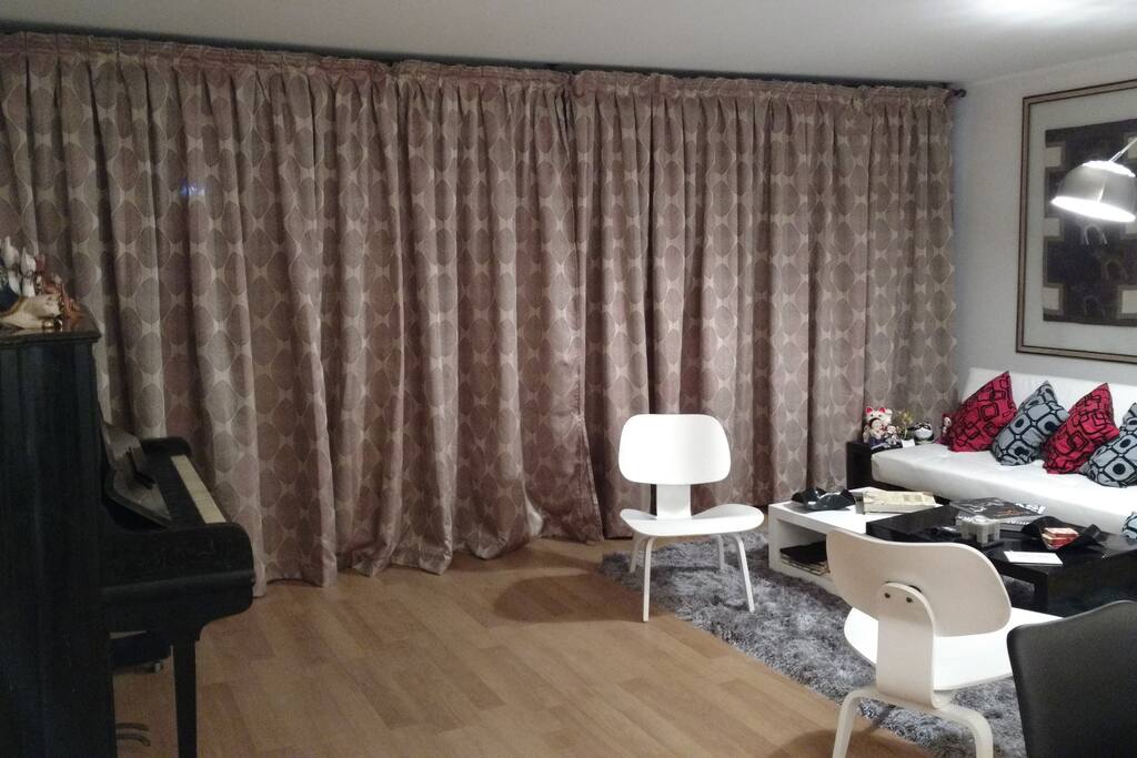 Amplio living comedor