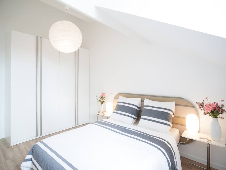 in the main bedroom you have two big cupboard for your clothes