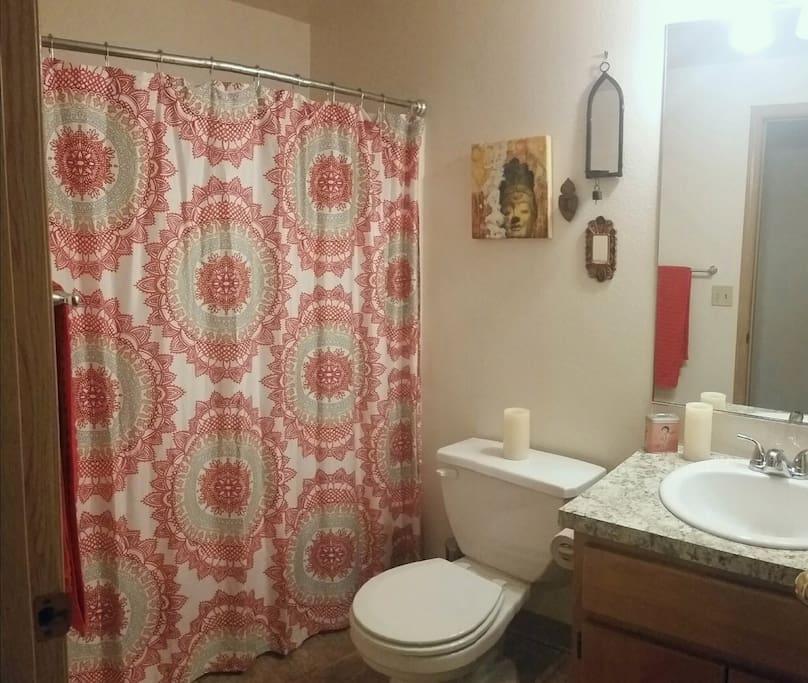 Your dedicated full bath.