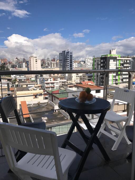 Amazing view from the balcony, where you can enjoy breakfast - lunch and or dinner!!