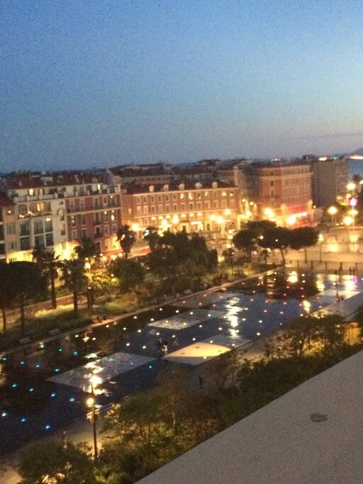 The view of the old town massena square just 20mn walk or 10mn by tram