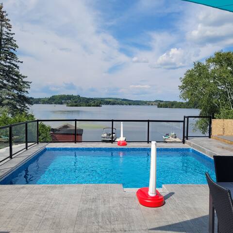 Newly built, 6 bedroom house on Chemong Lake.