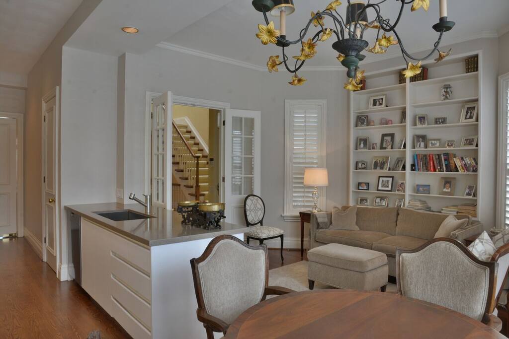 Open Concept Living Room & Kitchen