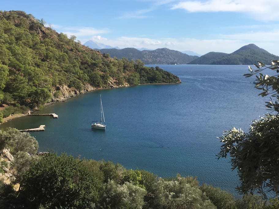 Anchoring poiny in Bedri Rahmi Cove