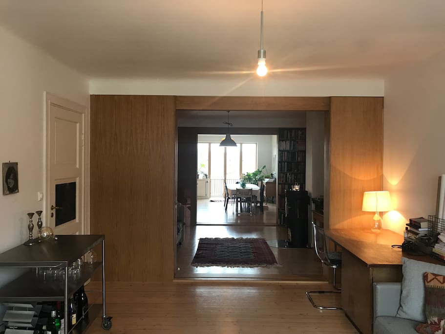 The Apartment is 96 square meters, with two separate bedrooms and two livingrooms.