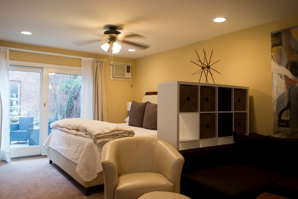 Comfy King bed.