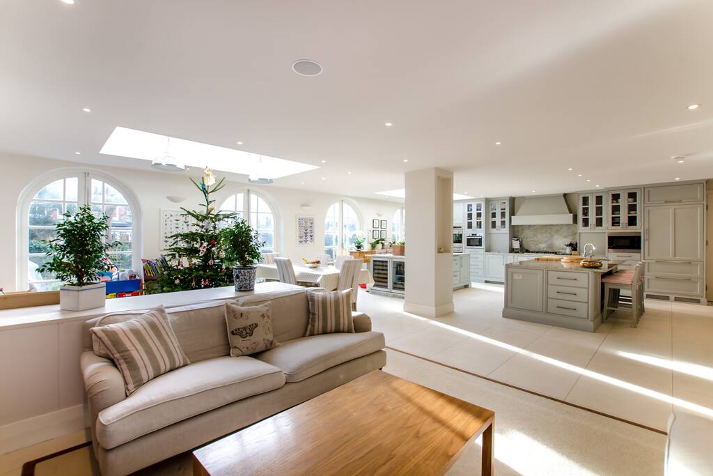 Kitchen and living area