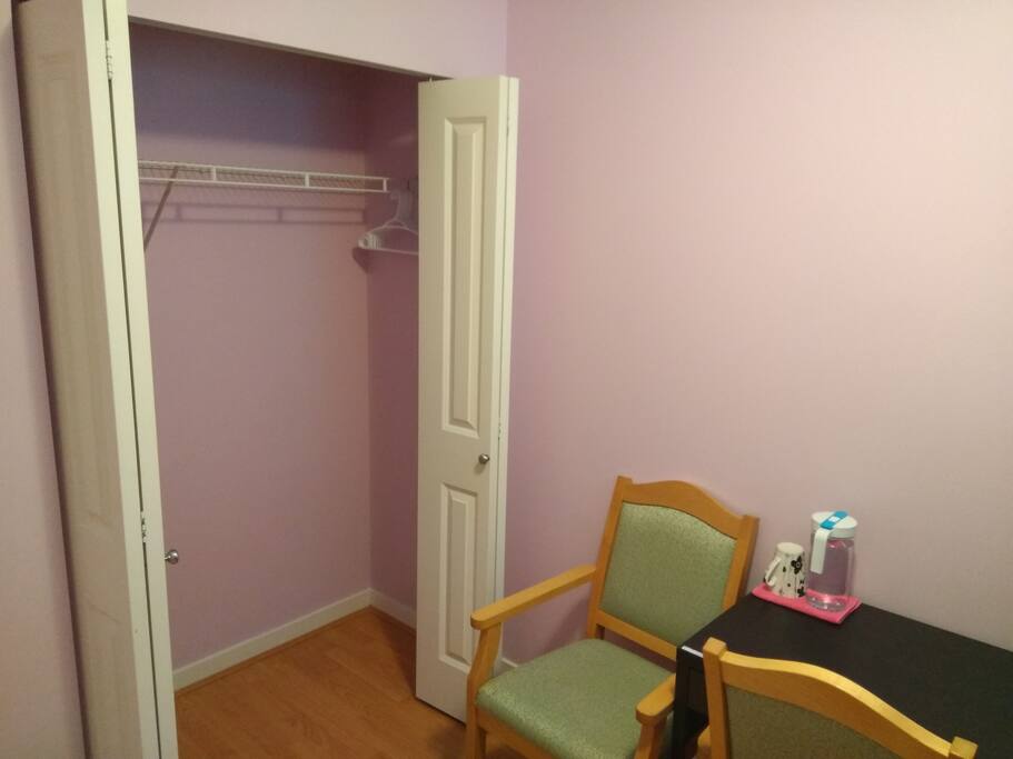 Guest room closet