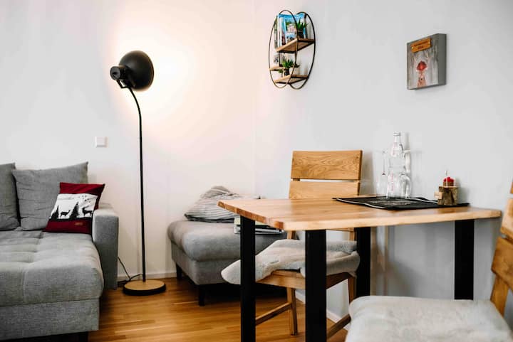 Essecke im Wohnzimmer