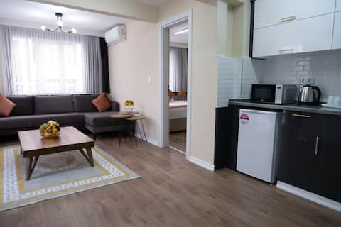 BURSA CITY CENTER 1+1 BEDROOM-TURKISH BATH-TERRACE