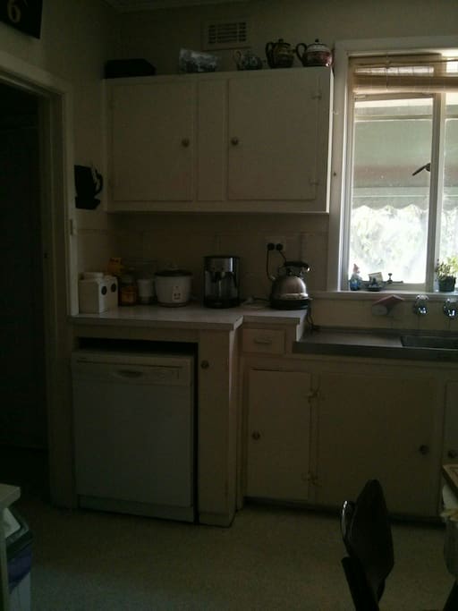 You will also have access to the communal areas, the kitchen, pictured here, and the cozy lounge and dining area.
