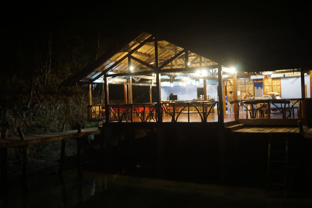 Restaurant at night time