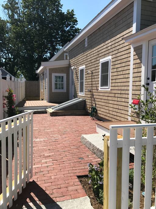 Shared patio and deck