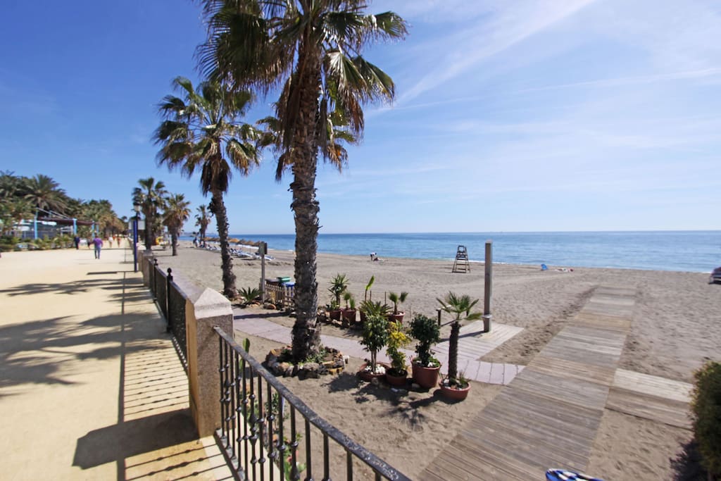 this is our beach promenade about 600 meters away