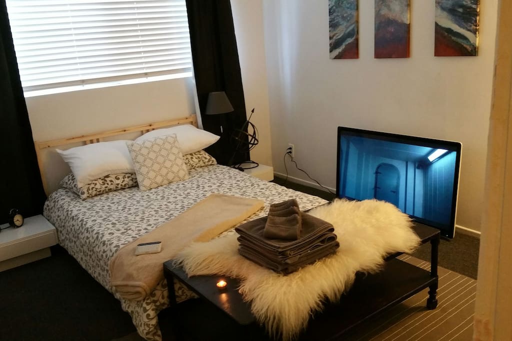 Right side of the room.