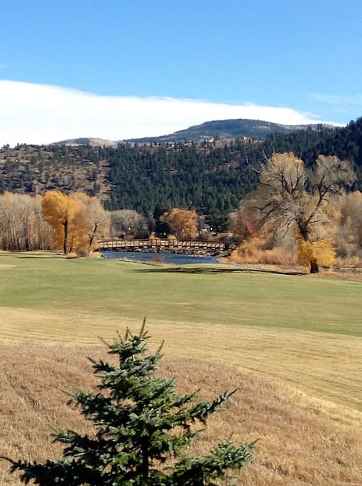 View of Rio Grande Golf Course and Rio Grande River from master bedroom