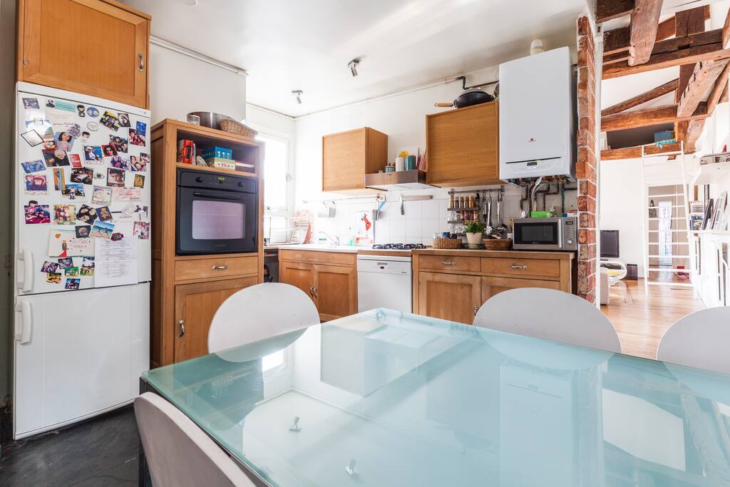 Cuisine / Salle à manger très bien équipée.