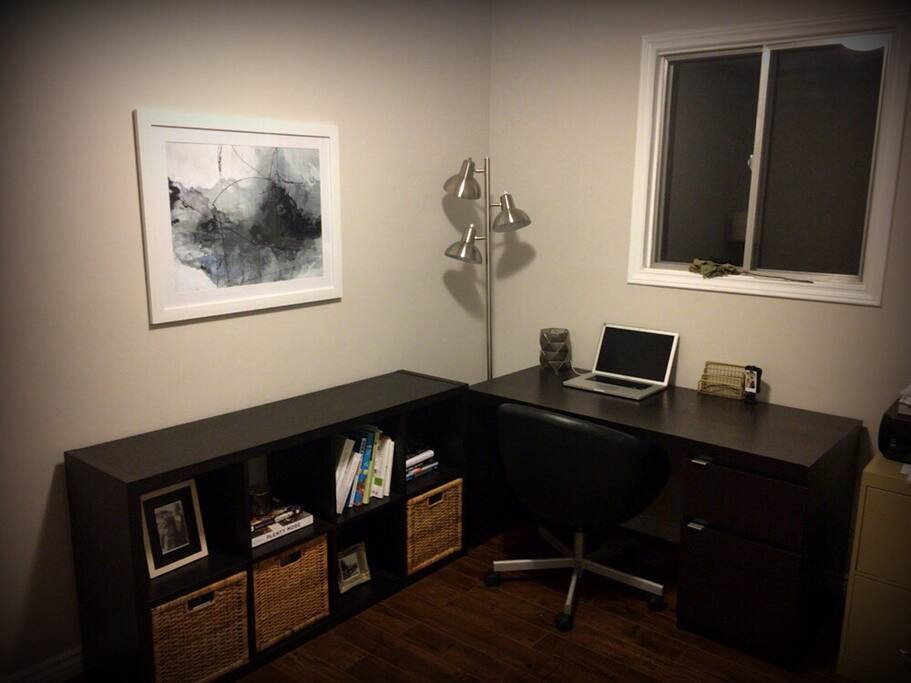 The office - where a second bed can be blown up if needed