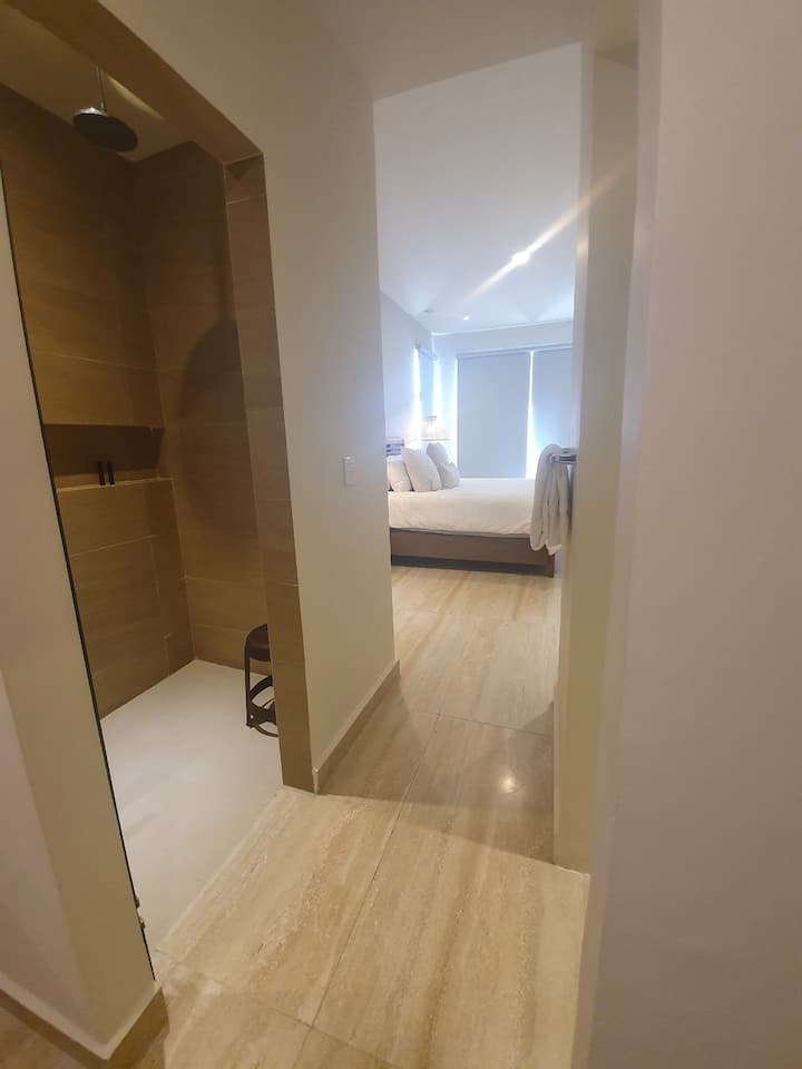 Ducha en el baño principal