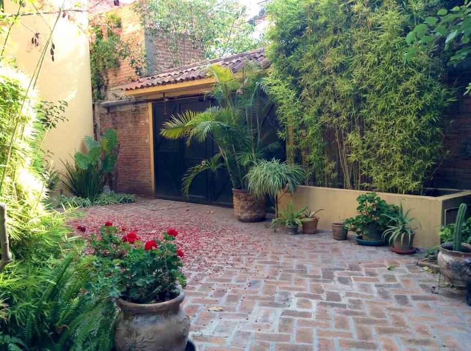 Door leading from courtyard to the street