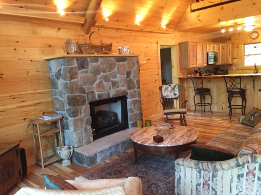A Warm, Cozy gas fireplace