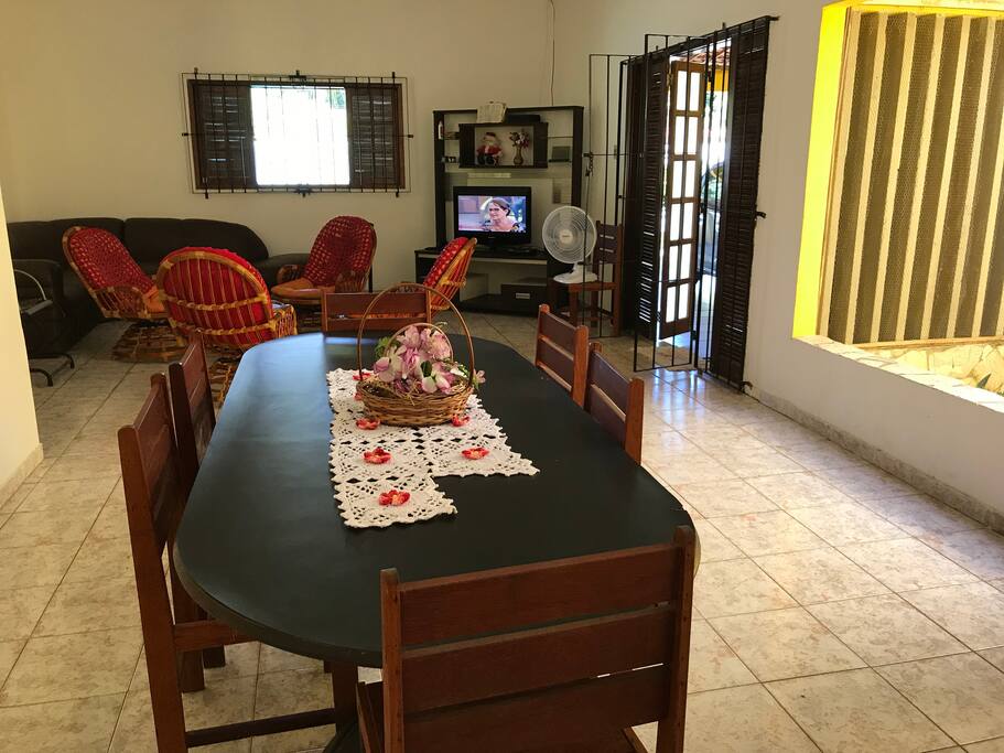 Sala de jantar e sala de estar