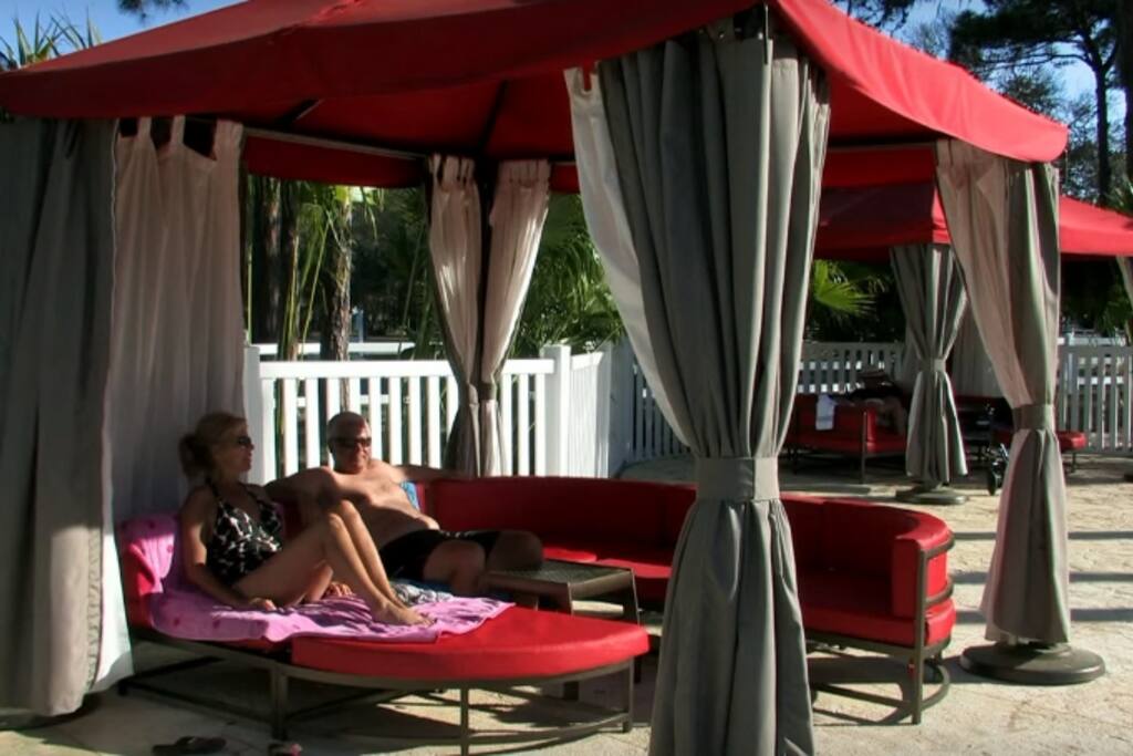 Pool-side Cabanas