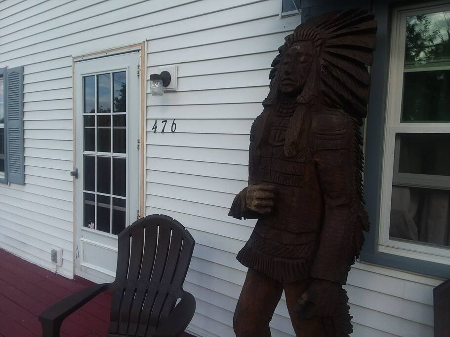 When you see the 7ft Indian chief on the front porch, you're at the right place.