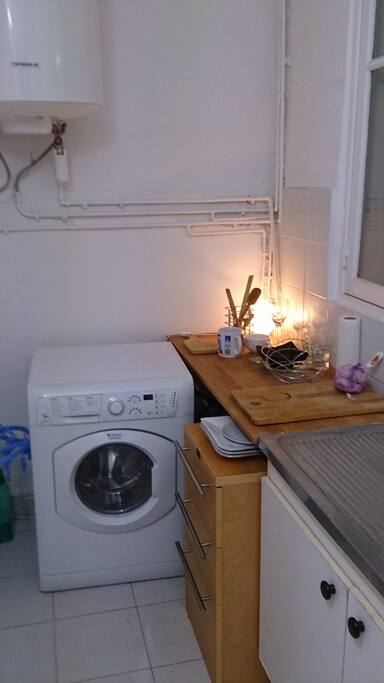The Kitchen with a washing machine