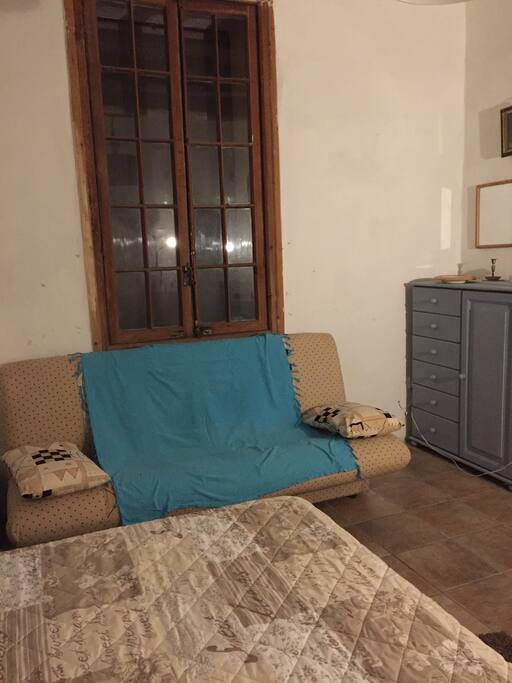 Double bedroom with additional sofa bed.