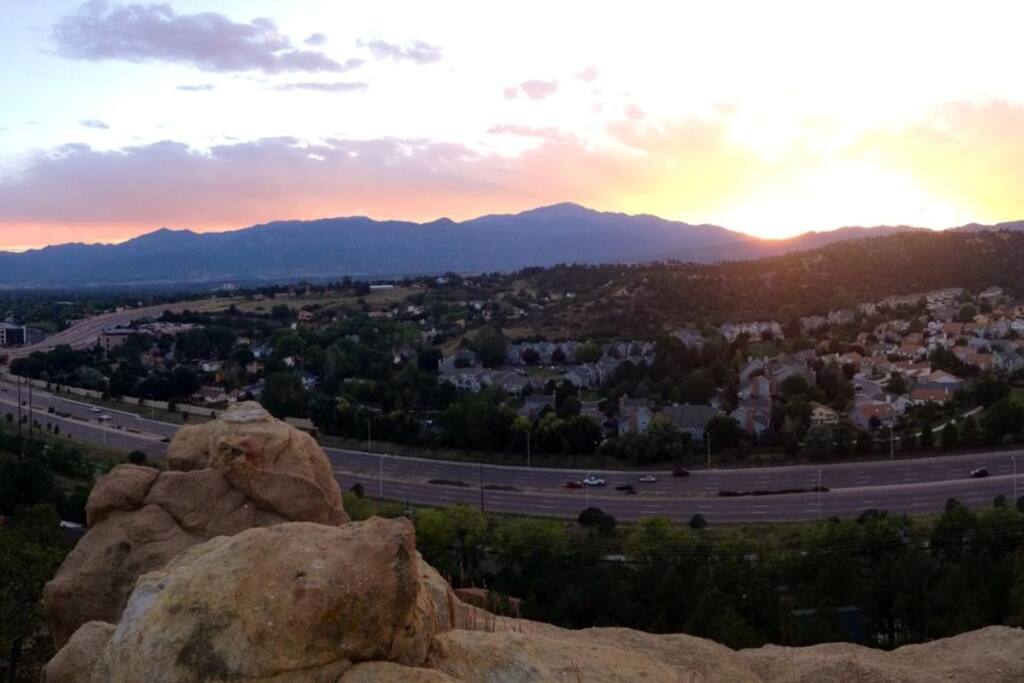 View from the heights of our backyard.