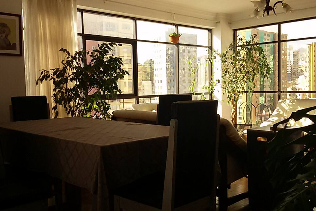 Our dining room is next to the living room